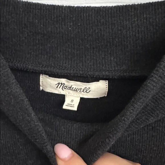 Madewell Charcoal Gray Turtleneck Sweater - Picture 2 of 4